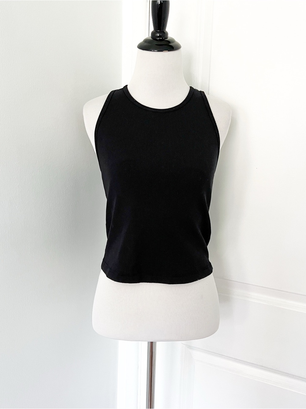 Vuori Black Ribbed Racerback Tank - Picture 1 of 4